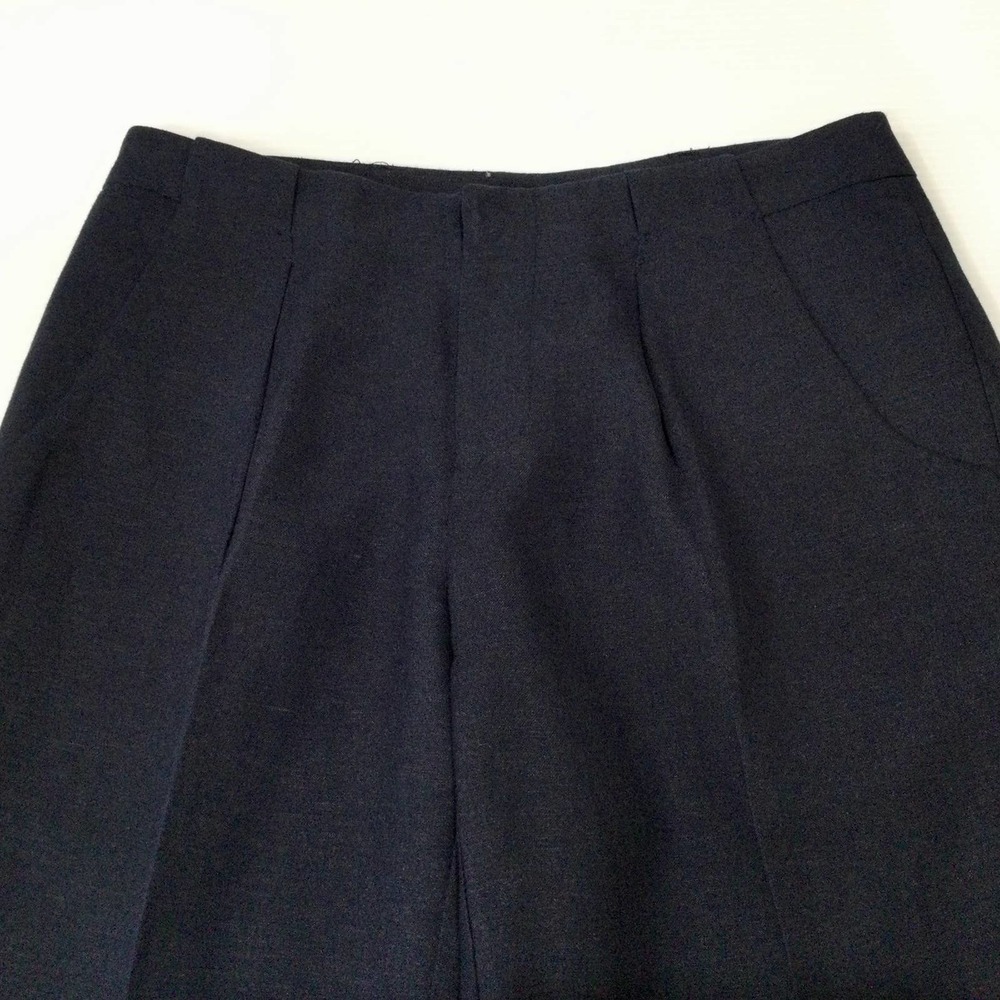 Linen Blend Pants Forever 21 Navy Blue Ankle S - Picture 2 of 6